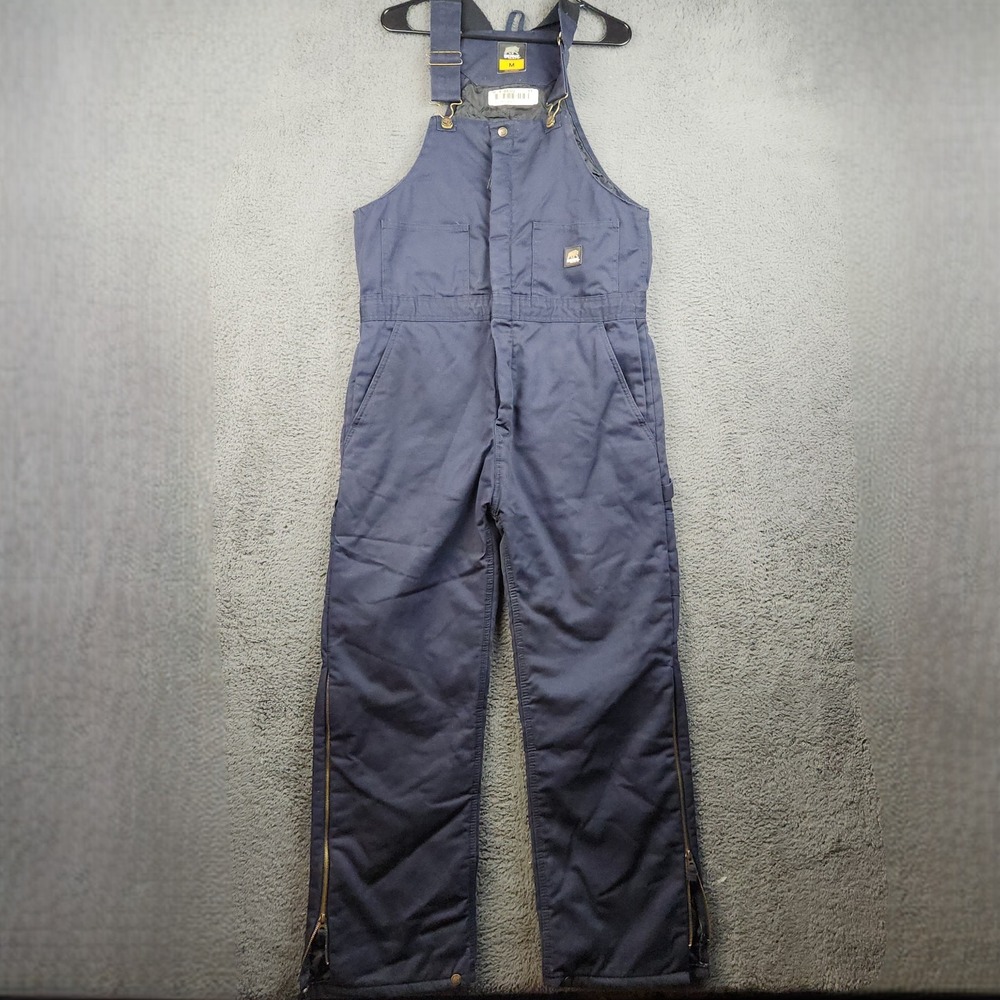 Berne Overalls 36x30 Medium Canvas Insulated Bib Workwear Utility Cell Pocket